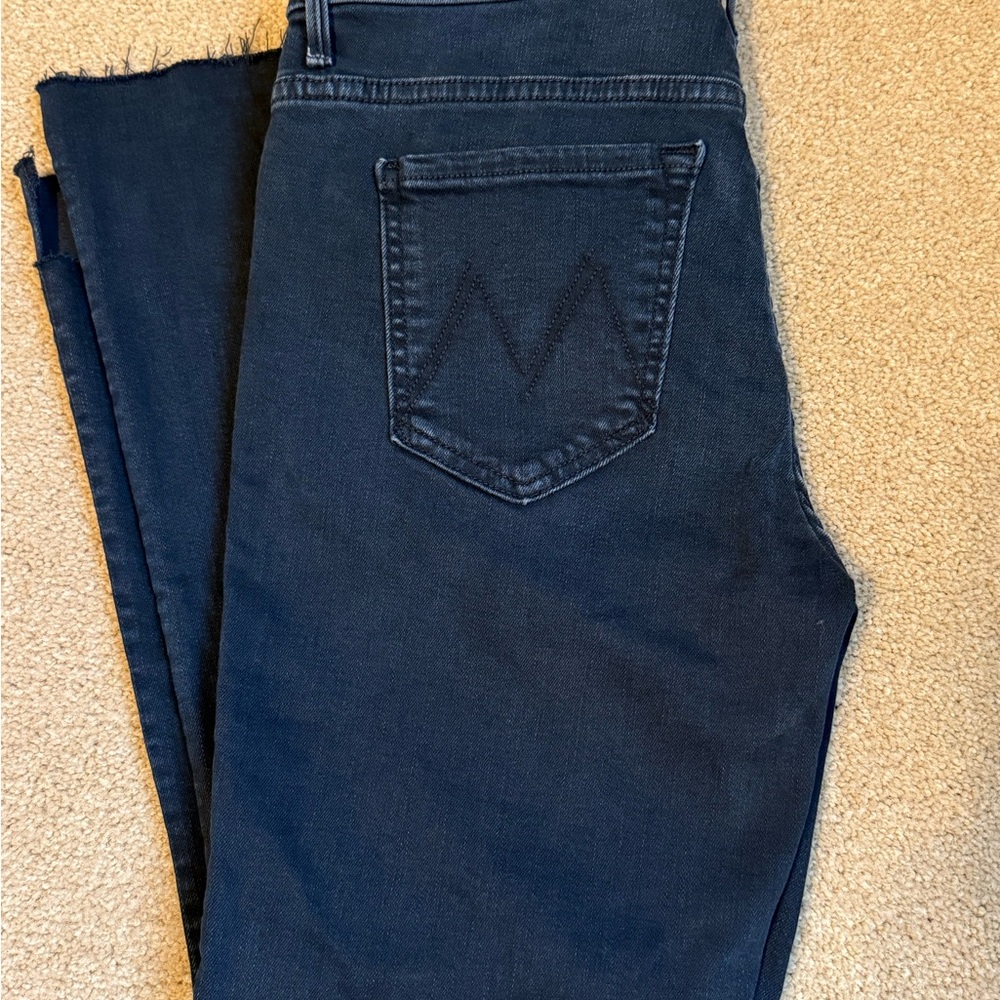 MOTHER Lil' Insider Step Fray Jeans Night in Venice